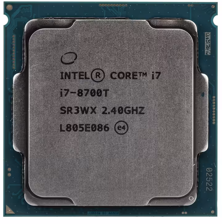 پردازنده CPU اینتل بدون باکس مدل Core i7-8700T فرکانس 2.40 گیگاهرتز