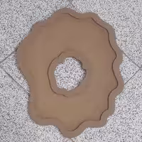 بیس چوبی  طرح ژئود پک 3 عددی شماره یک ام دی اف خام 8 میل