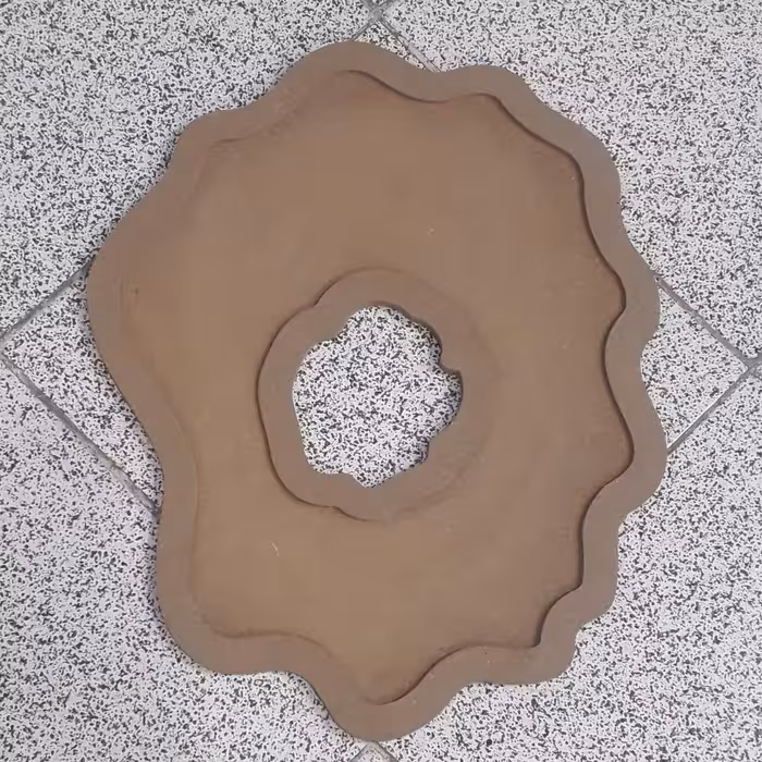 بیس چوبی  طرح ژئود پک 3 عددی شماره یک ام دی اف خام 8 میل