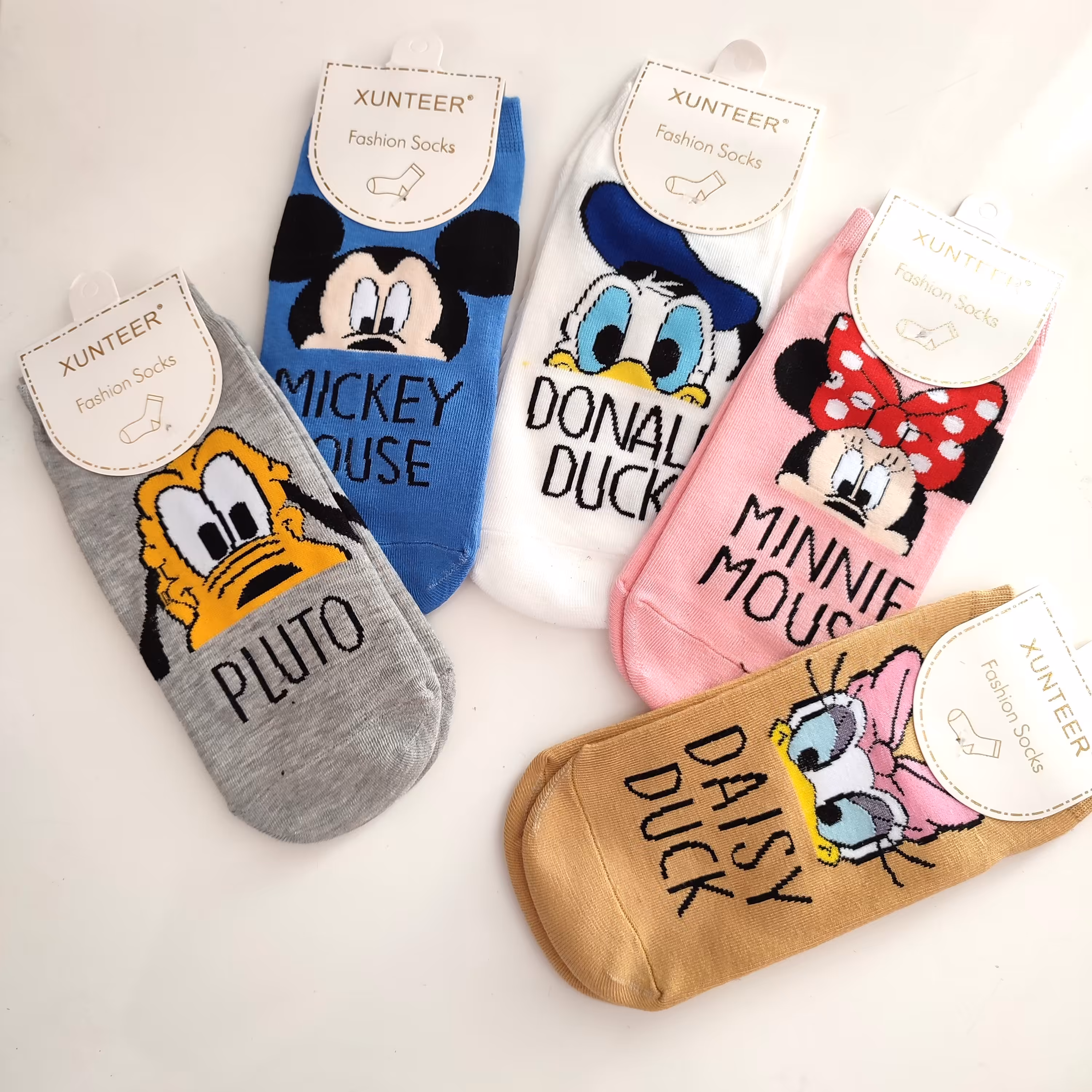 جوراب مچی  زنانه میکی موس وارداتی نخ پنبه مرغوب فری سایز از36 تا 41 