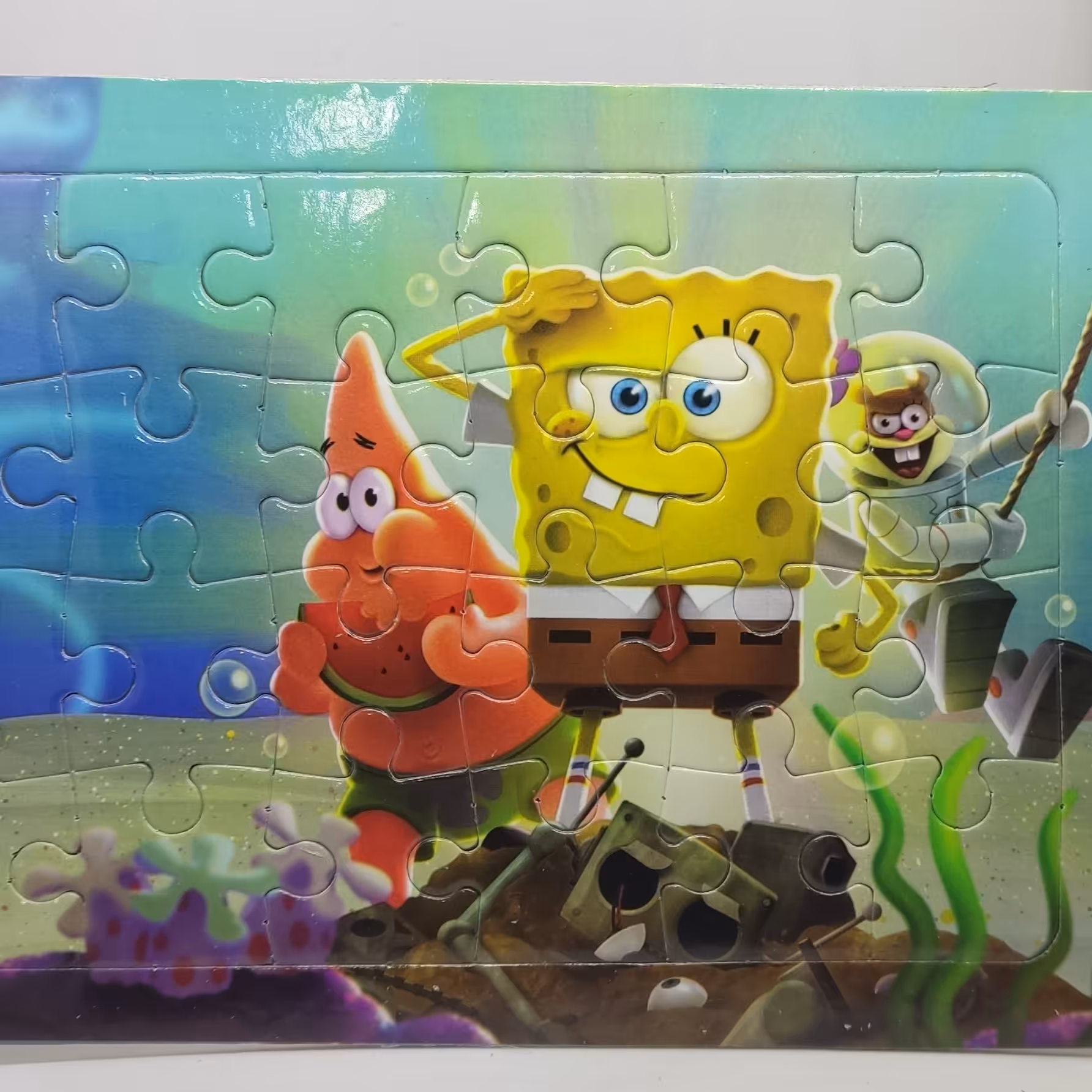 پازل مقوایی 24تکه وایت بردی مدل باب اسفنجی