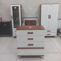 تخت بچه تخت نوزاد  کمد نوزاد کمد نوجوان سیسمونی سرویس خواب جنس کارMDF درجه یک کره ای