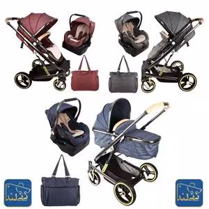 ست کالسکه و کریر فرست رایدرز مدل فنسی کد FR-FNS1 به همراه ساک لوازم کودک