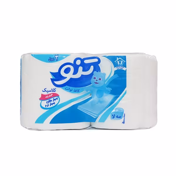 دستمال توالت سه لایه تنو بسته 2 عددی 