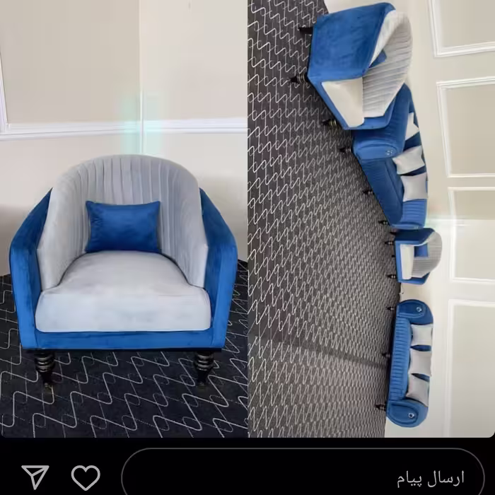 مبل پاناما شیک ساده پارچه خارجی 