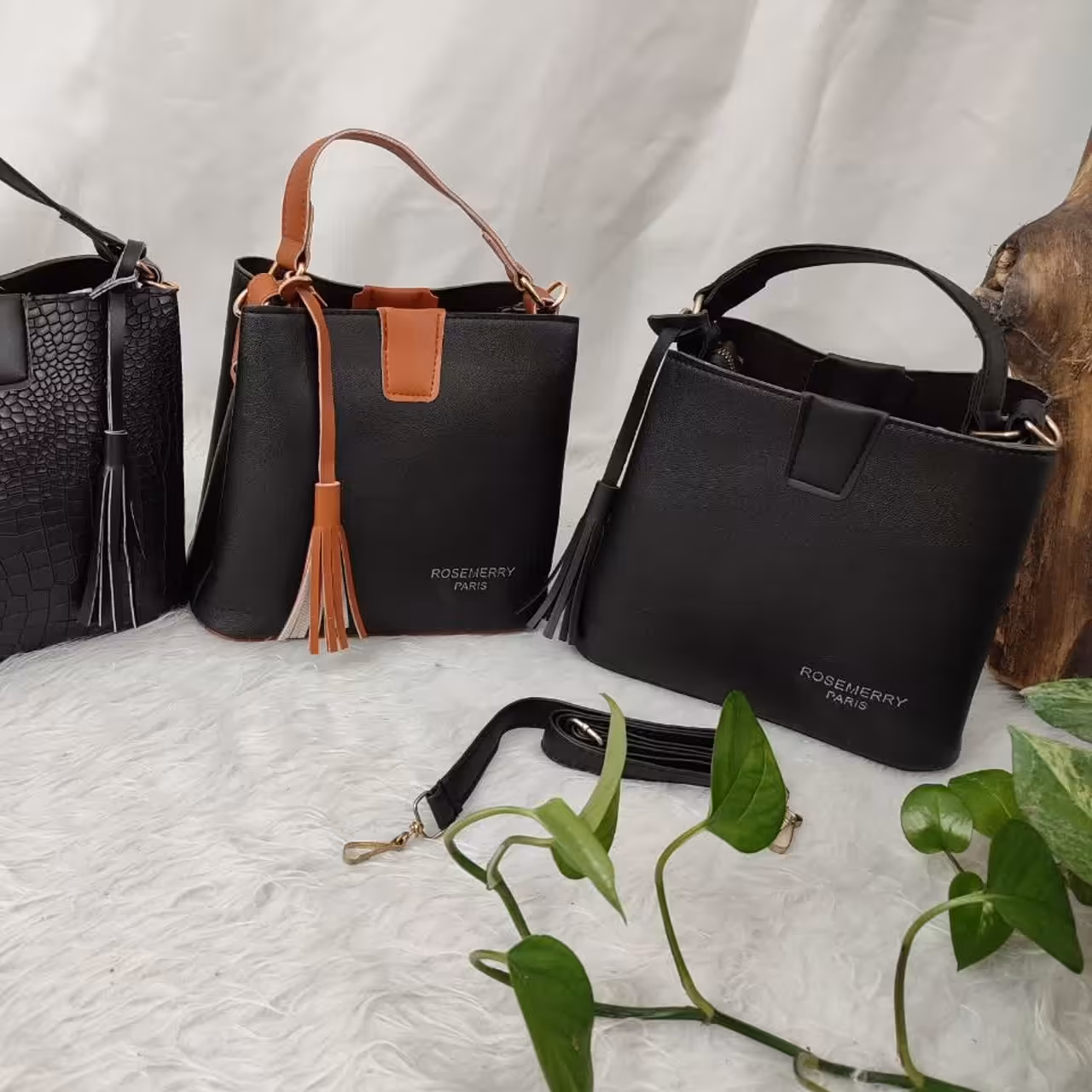 کیف زنانه دستی دوشی کیف منگوله رنگ مشکی عسلی سفید کیف چرم کیف مجلسی کیف کوچک