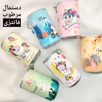 دستمال مرطوب کیوت و جیبی طرح قوطی 