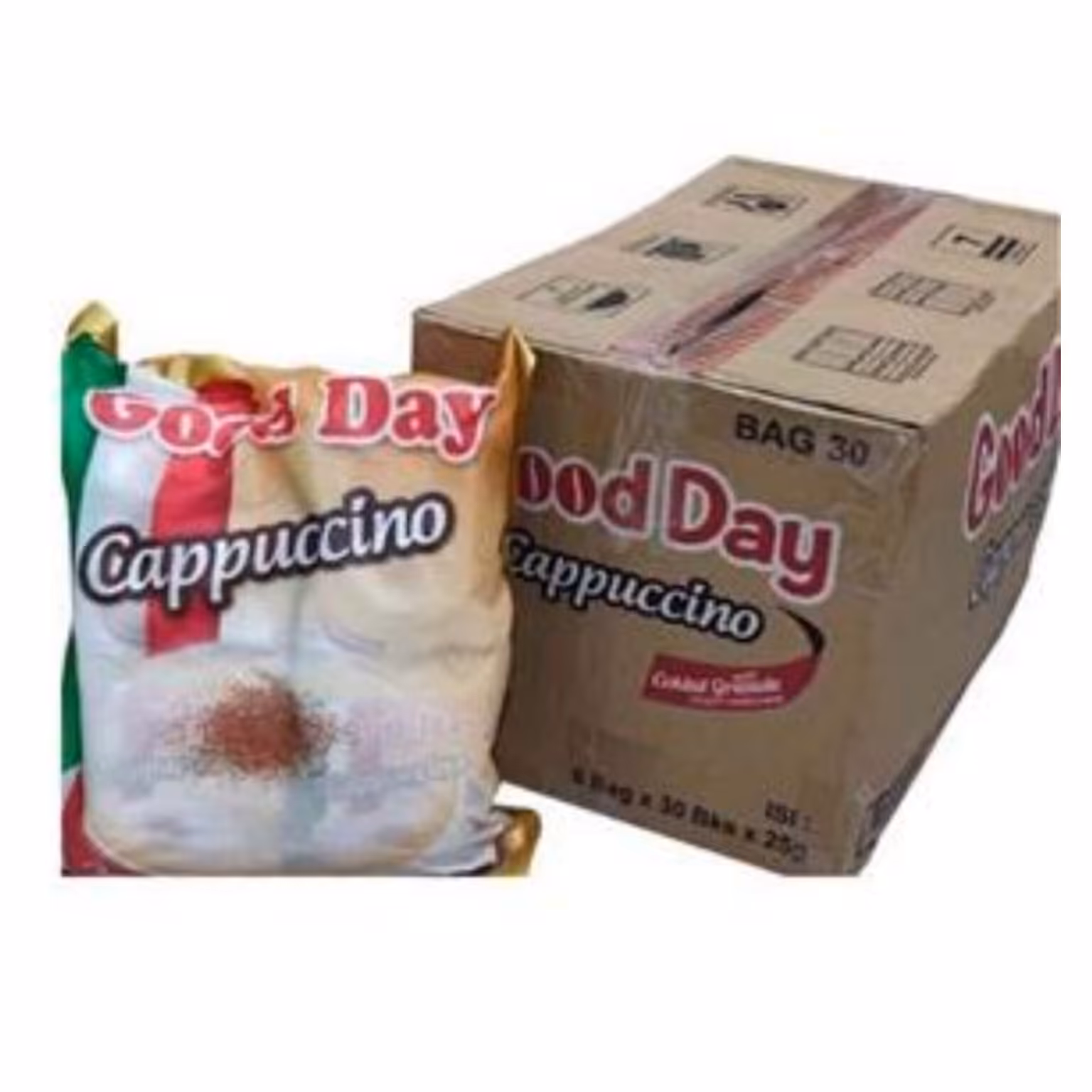 یک کارتن کاپوچینو گوددی هر کارتن 6بسته هر بسته 30 ساشه دارد