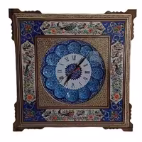 ساهت خاتم کاری مدل چهار گوش طرح گل و مرغ کد 121