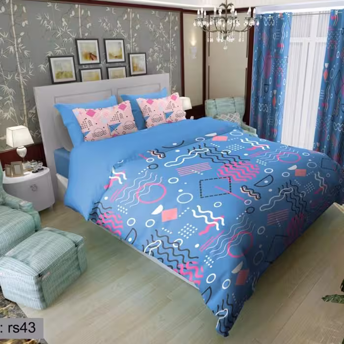 سرویس روتختی 1 نفره تنسل چاپی برندترک لند (Turk Land)  کد rs 43