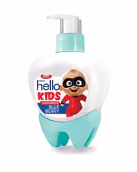 خمیر دندان پمپی کودک هلو فرش Hello Fresh طرح جک جک با طعم بلوبری 250 گرم