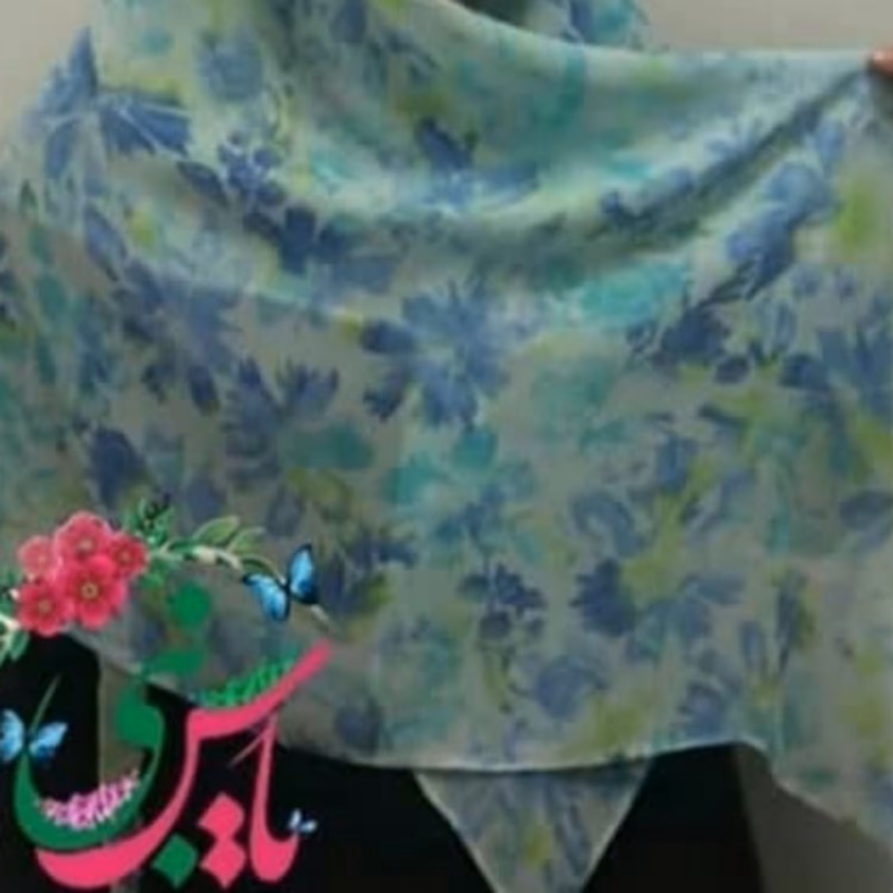 روسری حریر کریشه اعلا کد 09