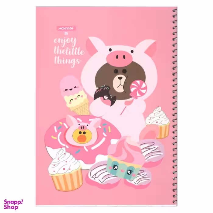 دفتر سیمی 60 برگ نهال (Nahal) طرح فانتزی کد 5_9625