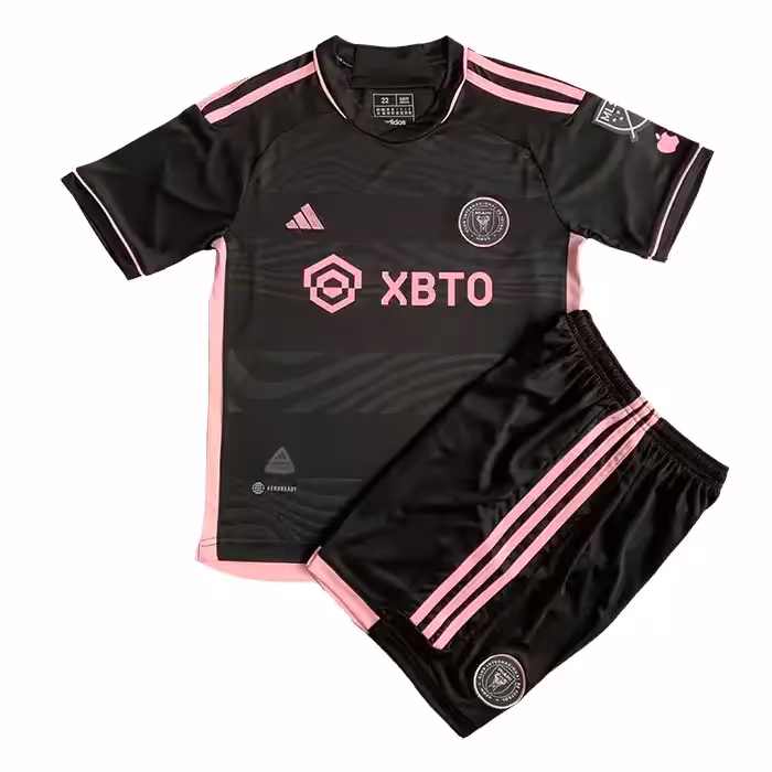 کیت دوم بچه گانه اینترمیامی 2024 تایلندی با لوگوی دوختی