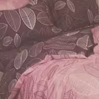 ست لحاف بنفش و صورتی گلدار- یک نفره