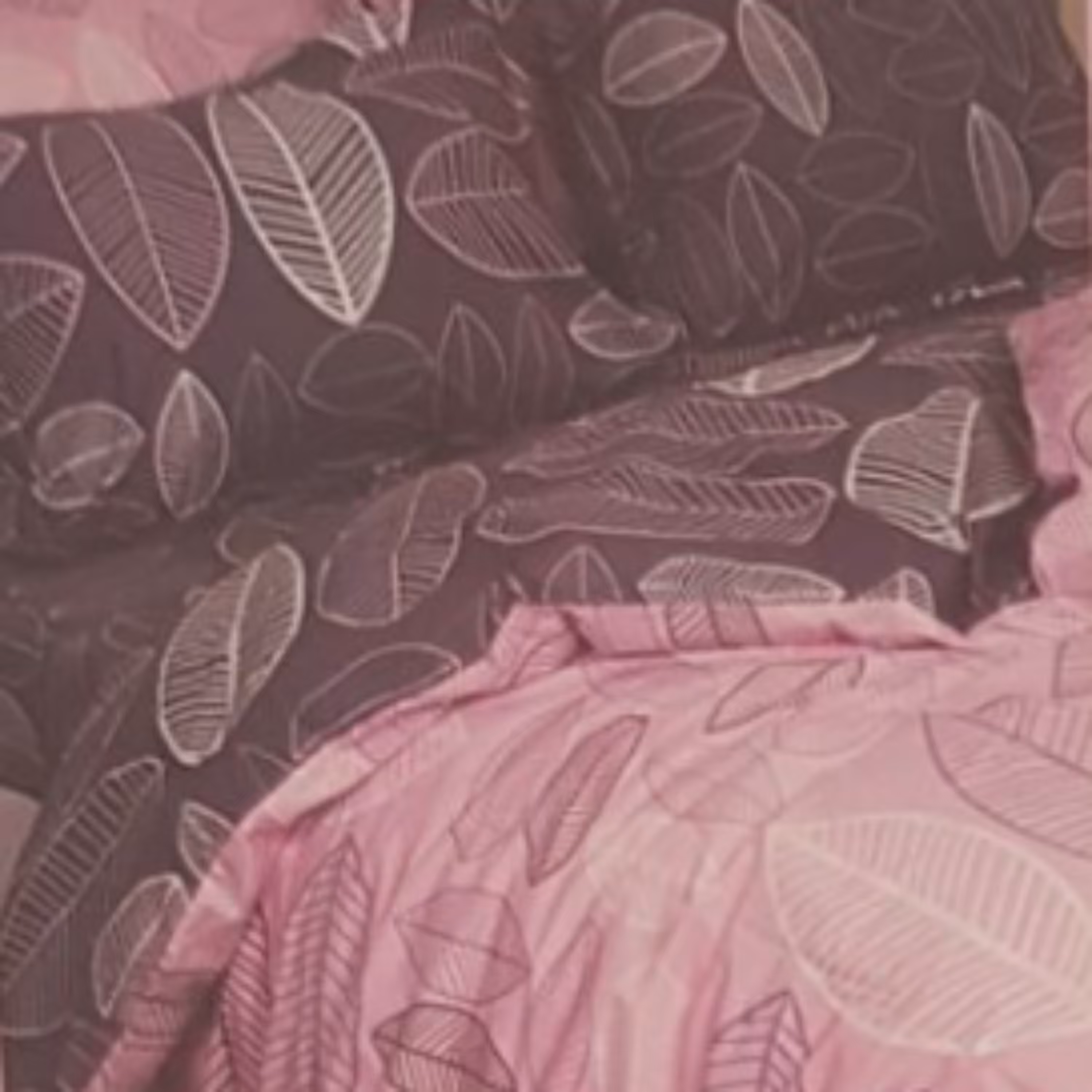 ست لحاف بنفش و صورتی گلدار- یک نفره