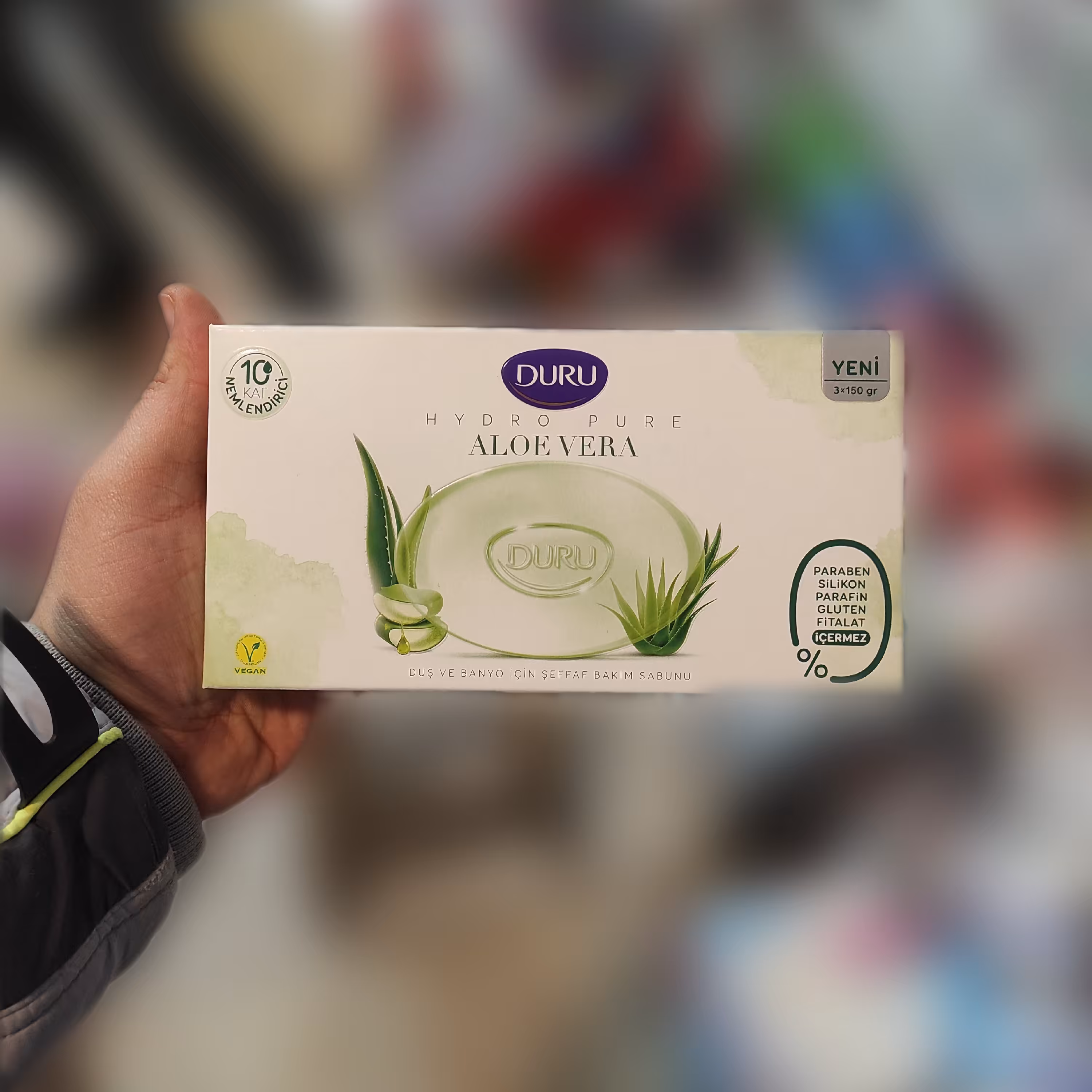 صابون حمام آبرسان دورو حاوی عصاره آلوئه ورا بسته 3 عددی