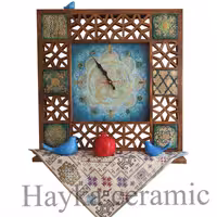 ساعت دیواری دست ساز دکوری با طاقچه