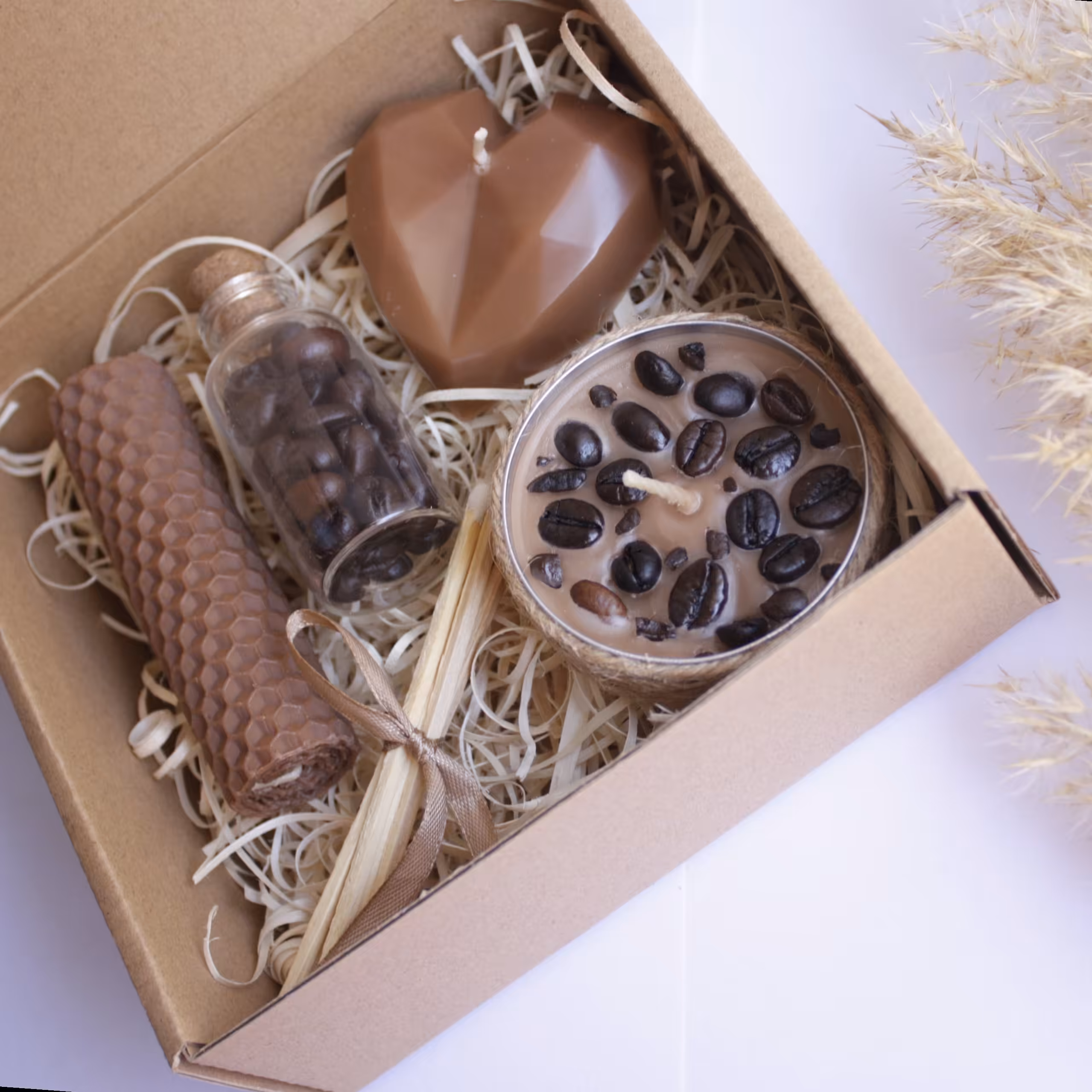 پک شمع های قهوه