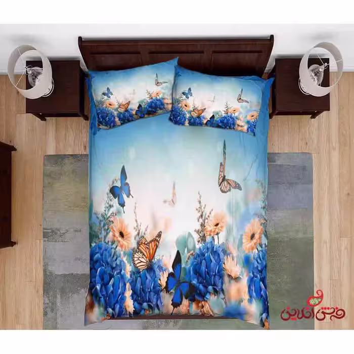 روتختی طرح پروانه و گل کد 2623