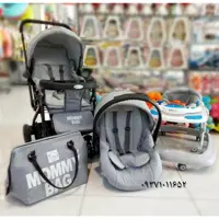 ست کالسکه 4 تیکه mammy bag(کالسکه .کیف .کریر.روروک)