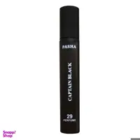 عطر جیبی مردانه پاشا مدل کاپیتان بلک حجم 24 میلی لیتر
