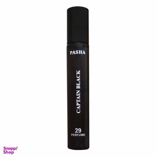 عطر جیبی مردانه پاشا مدل کاپیتان بلک حجم 24 میلی لیتر