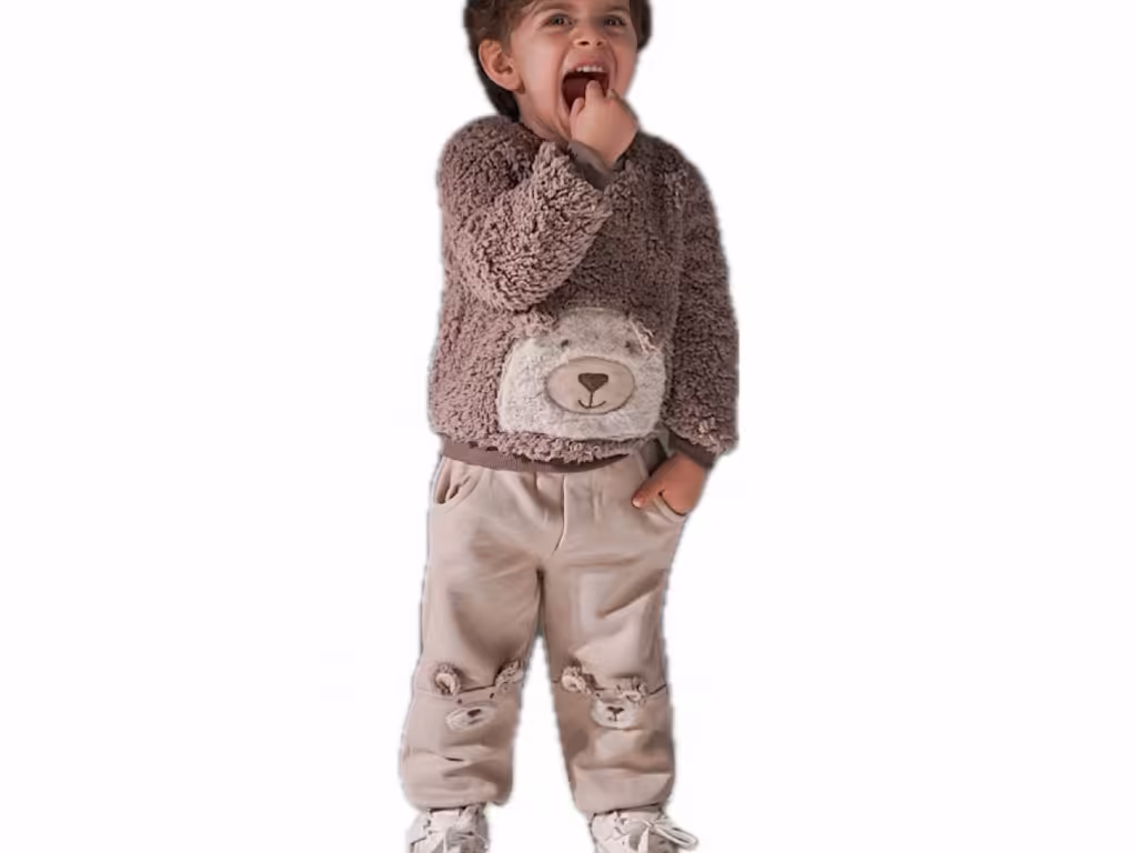 بلوز بره ای و شلوار نوزادی توکرکی PAPO