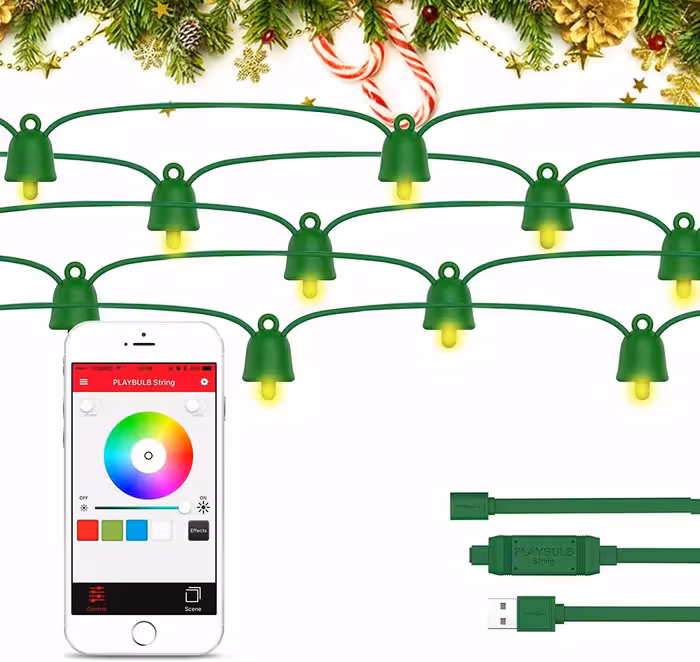 خرید ریسه هوشمند 10 متری مایپو MIPOW BTL505 PLAY BLUB STRING-X MAS MASRET 10M LIGHT GREEN با بهترین قیمت