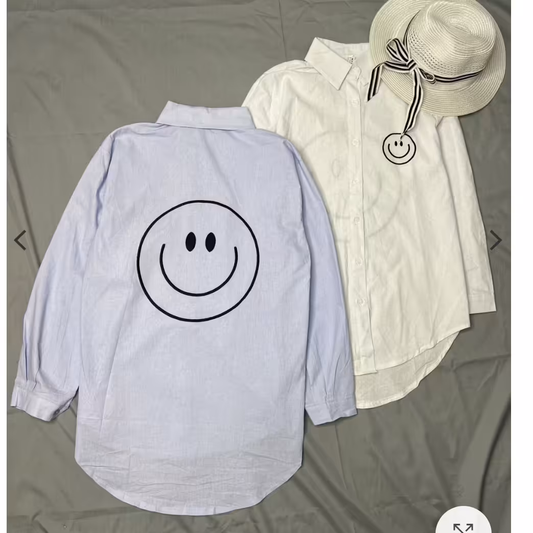 شومیز مانتویی لبخند زنانه جنس لنین