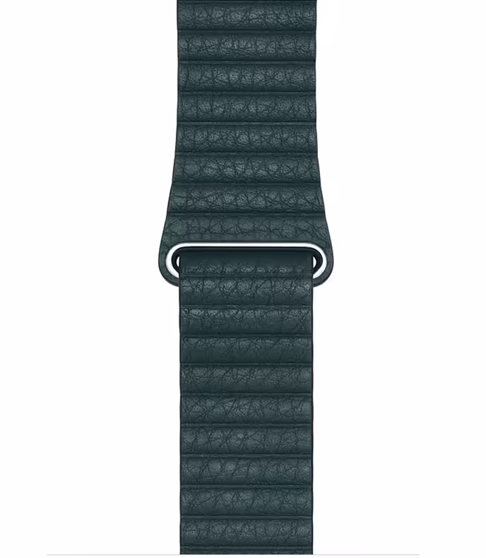 بند ساعت اپل واچ 44 میلی متری Forest Green Leather Loop