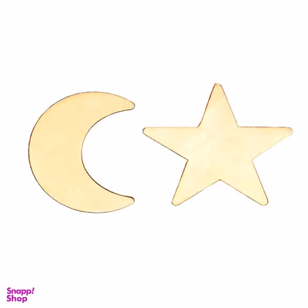 گوشواره دخترانه مدل ماه و ستاره
