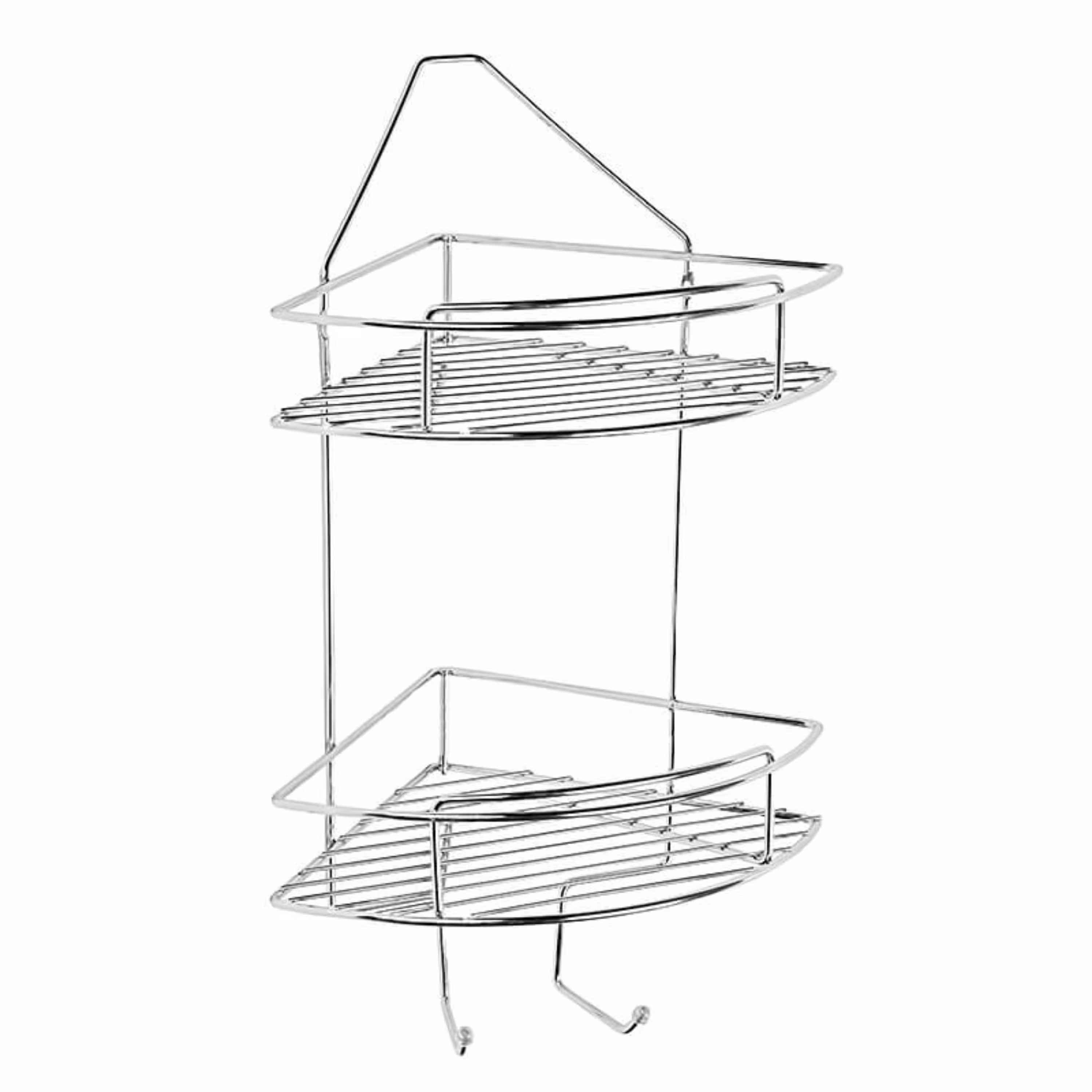 سه گوش دو طبقه ی استیل حمام