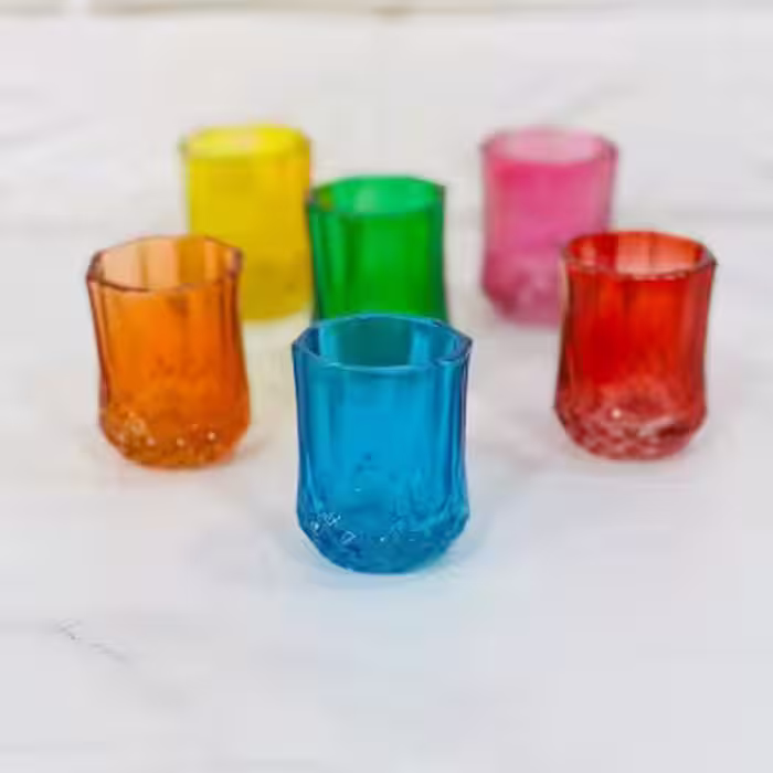پیک قهوه خوری مدل اکسپرس رنگی 6عددی
