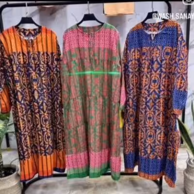 پیراهن ساحلی زنانه پنبه‌ای کفتان مدل پیراهن کفتان