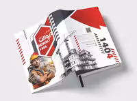 طرح جلد سالنامه شرکت ابزار آلات | گرافیک با طعم تربچه