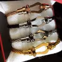 دستبند امگا فرد تمام استیل کامل رزگلد و کامل مشکی