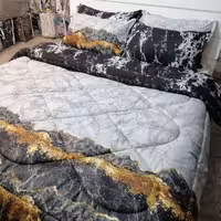 روتختی و لحاف روتختی دونفره 6 تکه دورویه طرح های فانتزی کد  1026