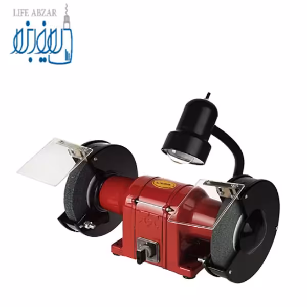ماشین سنگ سنباده 200 میلیمتر چراغ دار تک فاز محک GD-200-1 HL