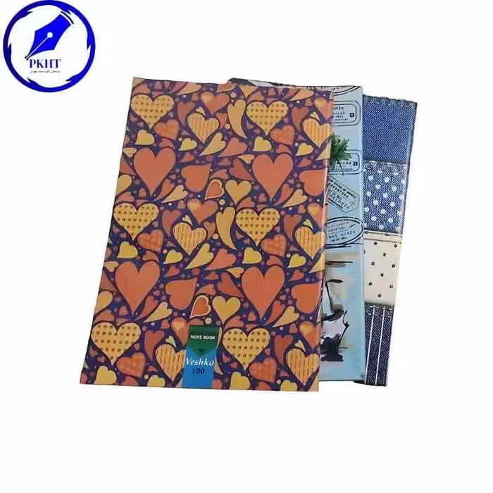 دفتر 100 برگ خطی کارتی منگنه ای
