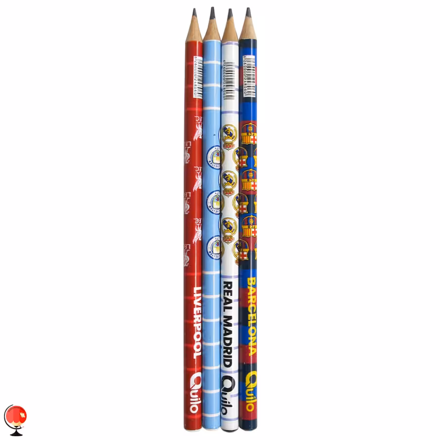 مداد مشکی کویلو بسته 4 عددی طرح فوتبال