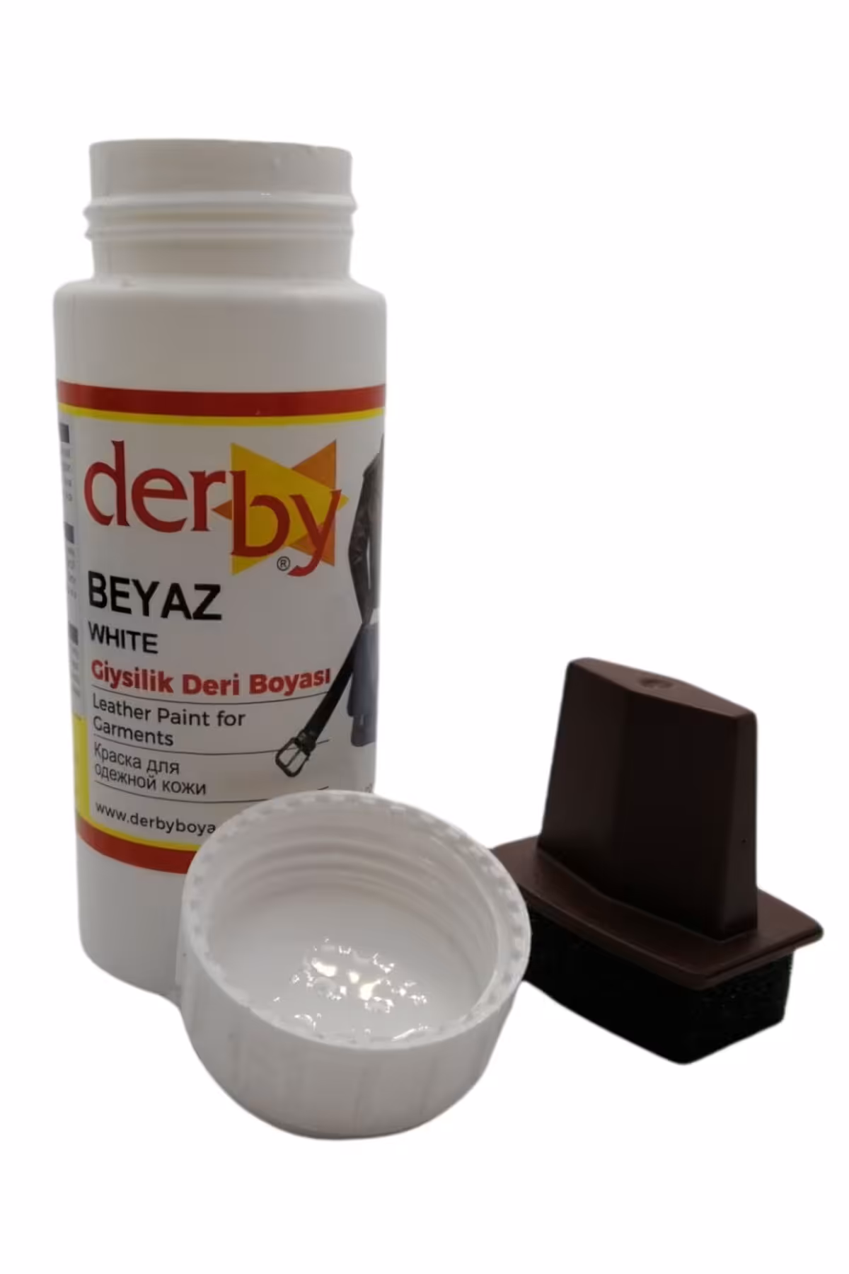 مراقبت کفش سفید صندلی فرمان روکش نقاشی چرمی 100 میل و بخار اسفنج 1 قطعه Derby