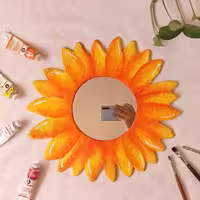 آینه آفتاب گردان دست ساز(سفارشی)