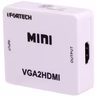 تبدیل VGA به HDMI برند iFortech جعبه بازVGA to HDMI Converter with audio iFortech - open box