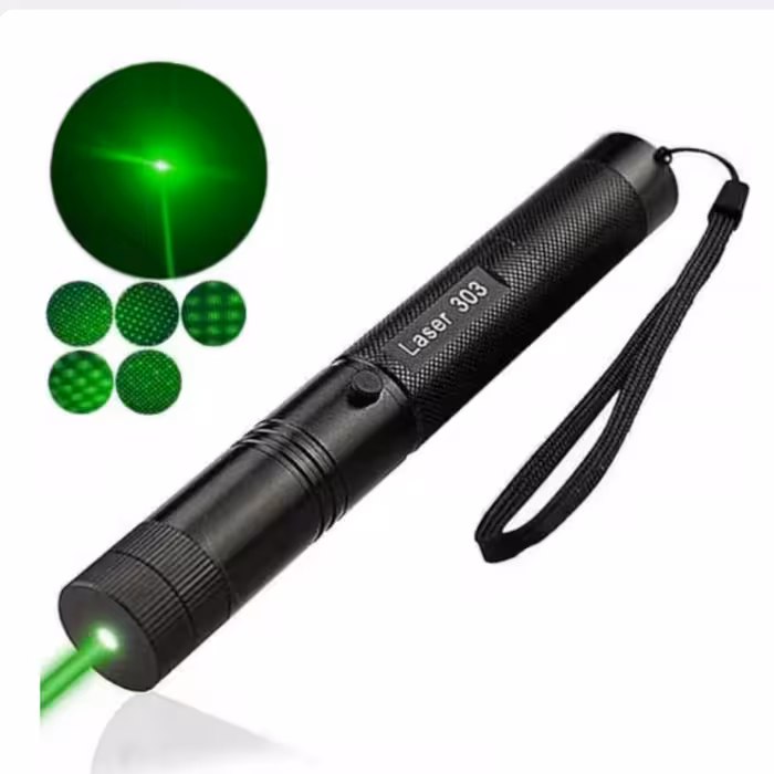 لیزر پوینتر  حرارتی وارداتی با برد 12 کیلومتر واقعی کلید ضامن و باطری شارژی  با کیفیت اورجینال 