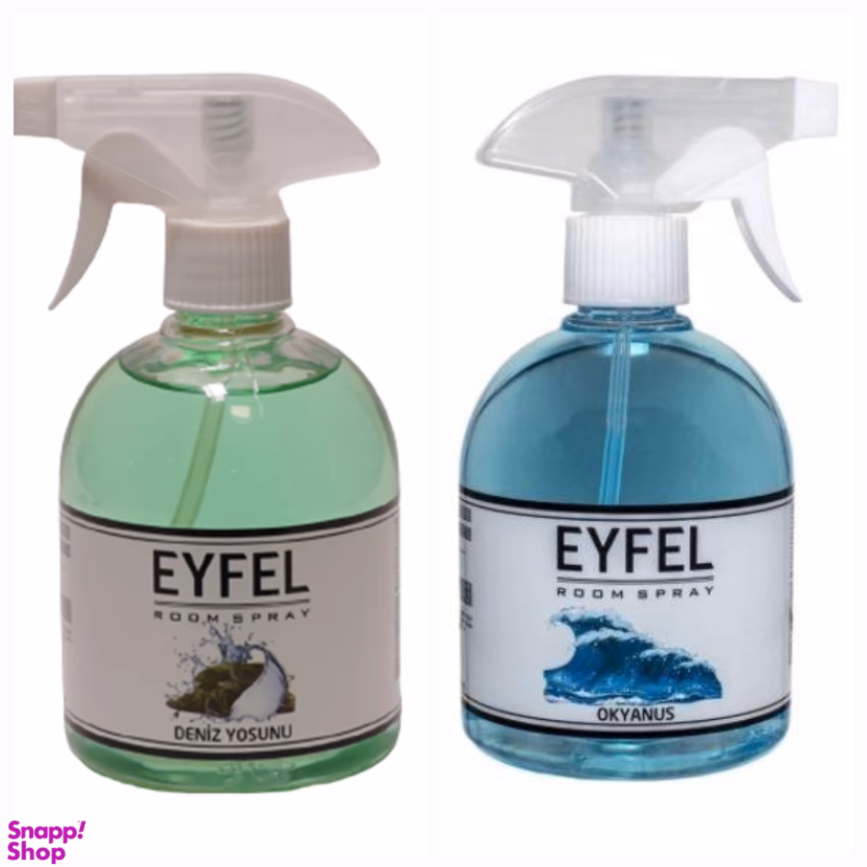 اسپری خوشبو کننده هوا ایفل مدل اقیانوس و جلبک دریایی حجم 500 میلی لیتر مجموعه 2 عددی