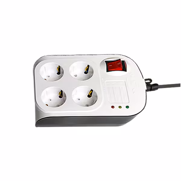 محافظ برق چهار خانه ارت دار پارت مدل 8792 کابل 3 متر