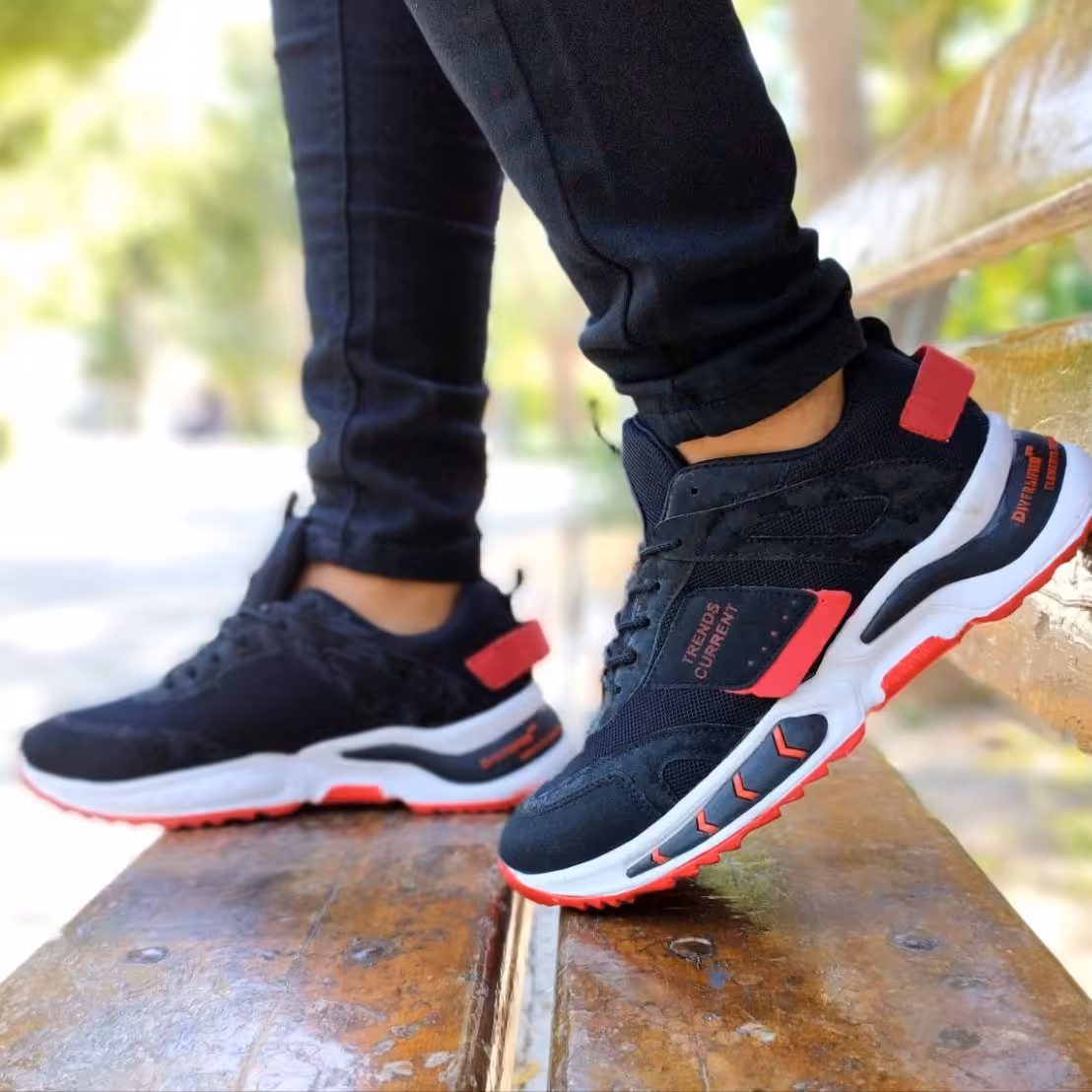 کفش اسپرت مردانه زیره پیو سبک و راحت رویه پتینه و بافت 