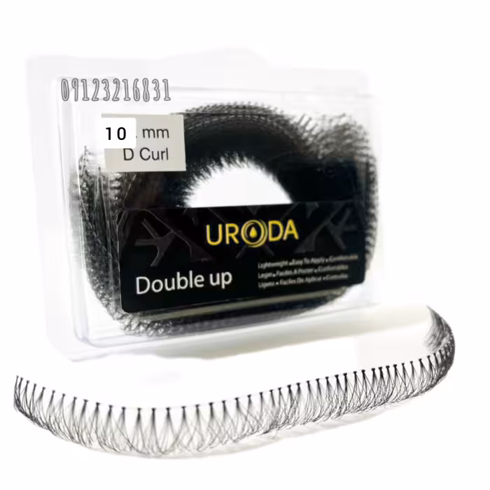 مژه ریسه uroda ابریشمی کره ای سایز 10