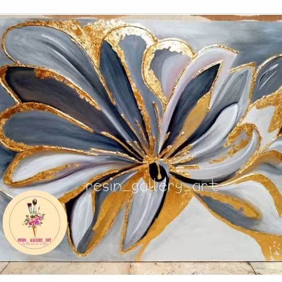 تابلو نقاشی طرح گل